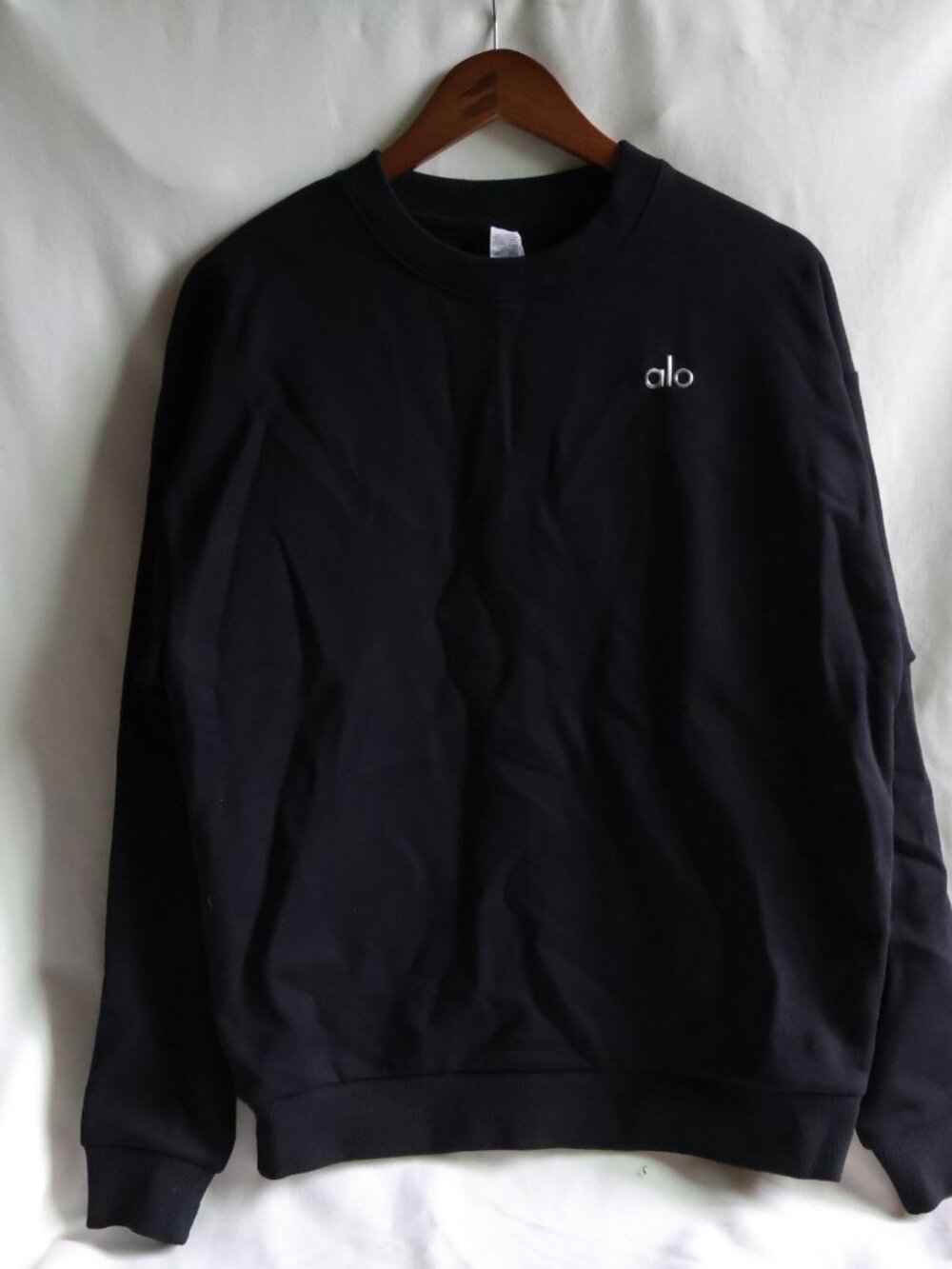 Alo Yoga Accolade Crew Neck Pullover Black XS